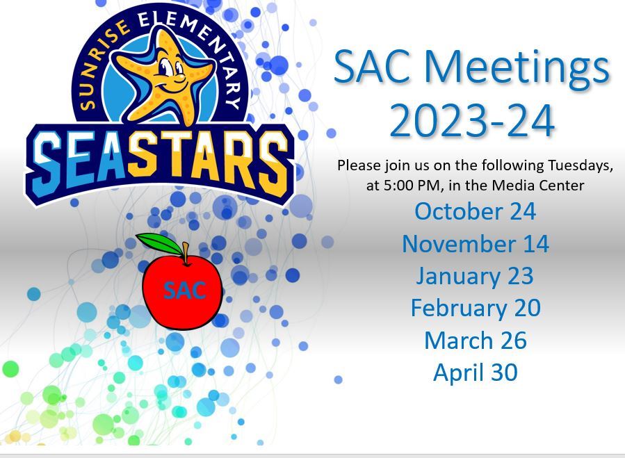 SAC meeting dates